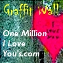 One Million I Love Yous : A public graffiti wall to post your love!