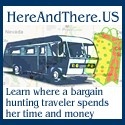 Here and There : Where a bargain hunting traveler spends her time and money