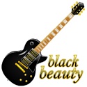 E-Card : Black, guitar