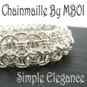 Chainmaille & Hand Painted Glass : Handmade chainmaille jewelry and home decor