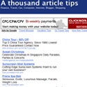 A thousand article tips : 