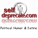 Self Deprecate Political Humor and Satire : We keep Jon Stewart in our basement.