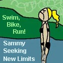 Sammy Seeking New Limits : Triathlon Training: I may be slower than a gimpy snail but I'm tri-ing my best!