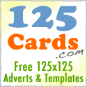 125Cards : 125 x 125 style Adverts and Cards