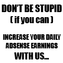 Senserely Yours, : You too can rely on AdSense!