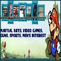 Martial Arts, Video Games, Guns, Sports, Men's Interest : UFC, Jiu-Jitsu, Judo, Karate, Rifle, Handgun, Sports