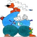 bluepigcards : Hand drawn items for children and babies
