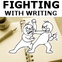 Fighting with Writing : Desperate to dodge noodle posts.