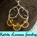 Katrin Lerman : jewellry, jewelry, necklace, bracelet, gemstone, wire, silver