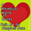 Folk Art by Campbell Jane : Folk Art Paintings,Angels, Mermaids & Other Whims I might have!