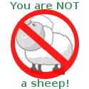 You are NOT a sheep : 