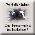 Weird eBay Listings : Can I interest you in a two-headed cow?