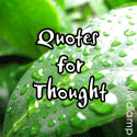 Quotes for Thought : 