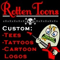 RottenToons.com : Discover the inpact of custom tattoos, t-shirts, and cartoon logos today!