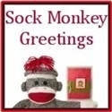 Sock Monkey Greetings on Etsy : Handstamped Cards & More