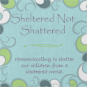 Sheltered Not Shattered : Homeschooling to shelter our kids from a shattered world.