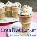 Creative Corner : A blog featuring unique recipes and baking ideas, great crafts and how to projects, art and artists, and much more.